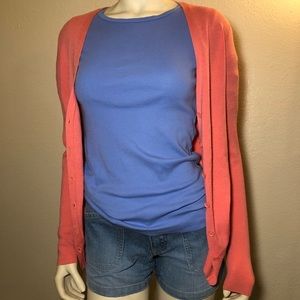 Women’s J Crew pink cardigan